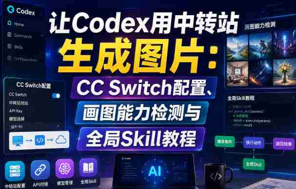 让Codex用中转站生成图片:CC Switch配置、画图能力检测与全局Skill教程-湘创网