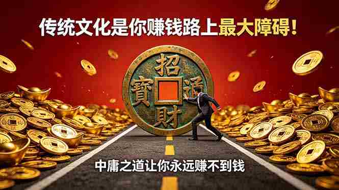 (18872期)付费文章:传统文化是你赚钱路上最大障碍!中庸之道让你永远赚不到钱-湘创网