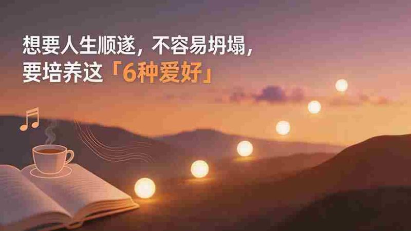 （19638期）付费文章：想要人生顺遂，不容易坍塌，要培养这6种爱好-湘创网