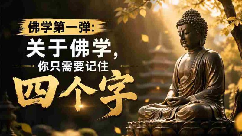 （19728期）付费文章：佛学第一弹:关于佛学，你只需要记住四个字-湘创网