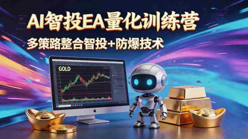 (18880期)AI智投EA量化运营技术,自动化黄金操盘技术,小白也可以轻松上手日入1000+-湘创网