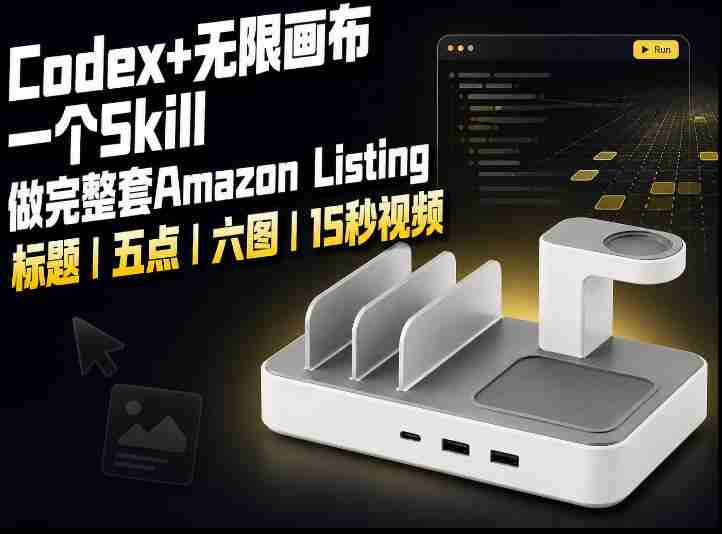 我用一个Codex Skill做完Amazon Listing:标题、五点、六图和视频全流程