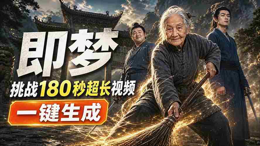 （20112期）即梦挑战180秒超长视频！一键生成3分钟电影？完整制作流程详细分享！-湘创网