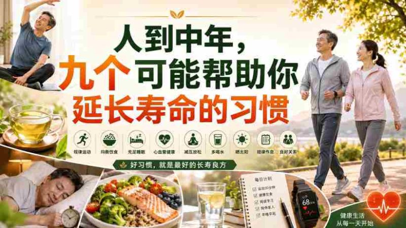 付费文章:人到中年,九个可能帮助你延长寿命的习惯-湘创网