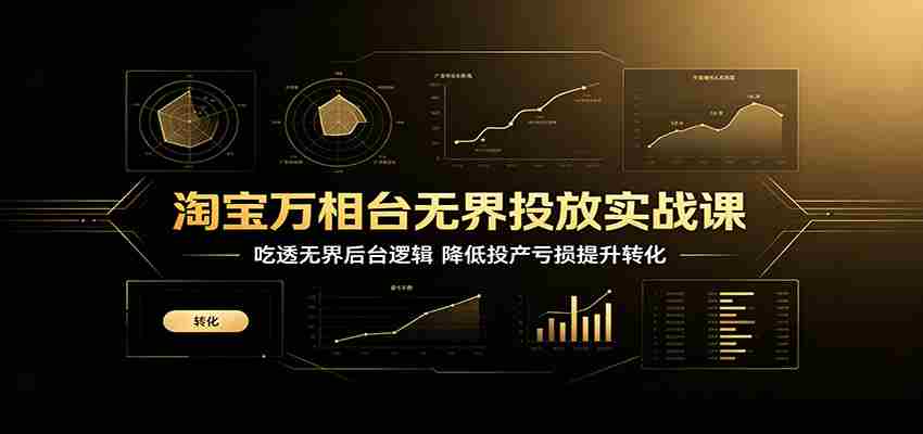 淘宝万相台无界投放实战课：吃透无界后台逻辑，降低投产亏损提升转化-湘创网