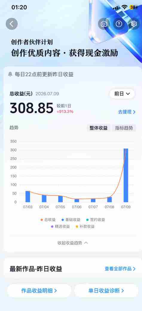 抖音某大佬的AI育儿真人短剧项目,吃伙伴计划+分成计划+光合计划+商单收徒等,单条收益几张