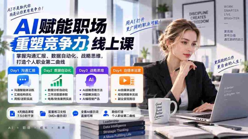 AI赋能职场高效升级:深度解析沟通技巧、数据流程与战略洞察,解锁AI编程与自媒体运营之道-湘创网