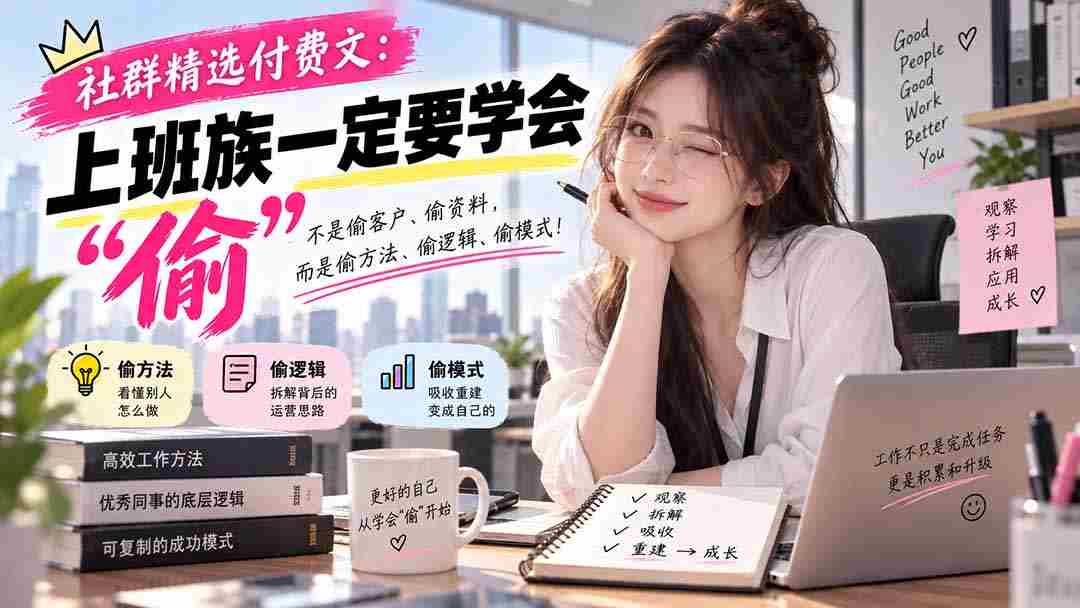社群精选付费文：上班族一定要学会“偷“-湘创网