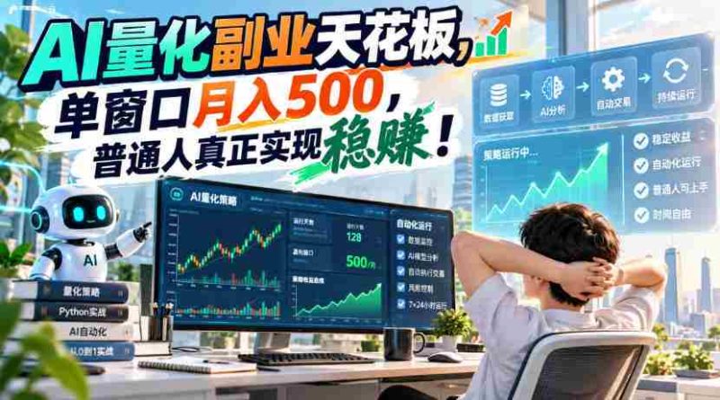 探秘AI量化副业巅峰:一窗独占,月薪过千,凡人亦可稳赚不赔!-湘创网