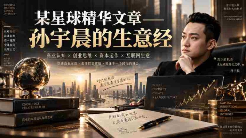 某星球精华文章——孙宇晨的生意经-湘创网