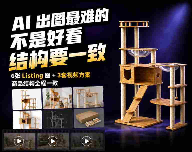一张商品图，怎么生成6张Amazon Listing图和3套视频方案？-湘创网