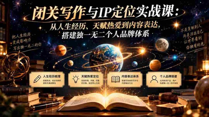 深入闭关,塑造个人IP:挖掘人生故事与激情所在,打造个性化内容表达体系-湘创网