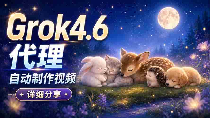 Grok 4.6 代理自动制作视频！从提示词到成片全流程详细分享｜AI Agent 实操分享-湘创网