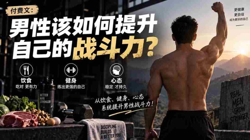 付费文章:男性该如何提升自己的战斗力?-湘创网