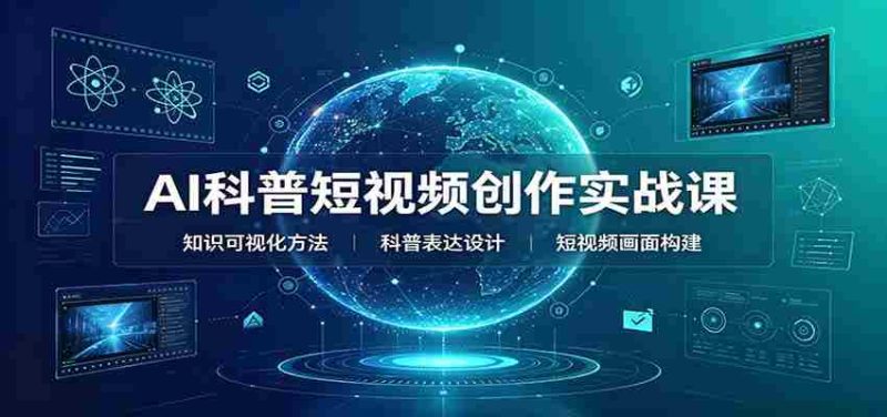 AI科普短视频创作实战课：配套要点文档，文案与视频提示词模板教学-湘创网