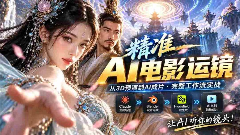 AI技术革新:视频拍摄步入精准运镜时代!Claude、Blender与Higgsfield免费插件试用体验-湘创网