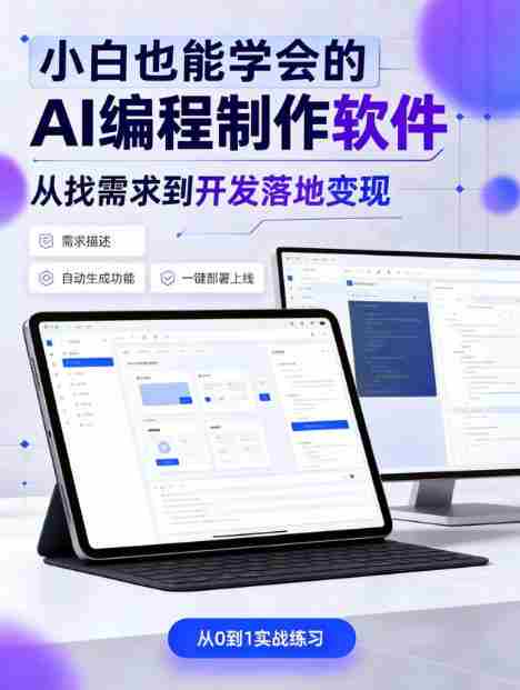 手把手教会你ai编程制作软件到变现全路径,零基础小白轻松上手,从找需求到开发落地变现【揭秘】-湘创网