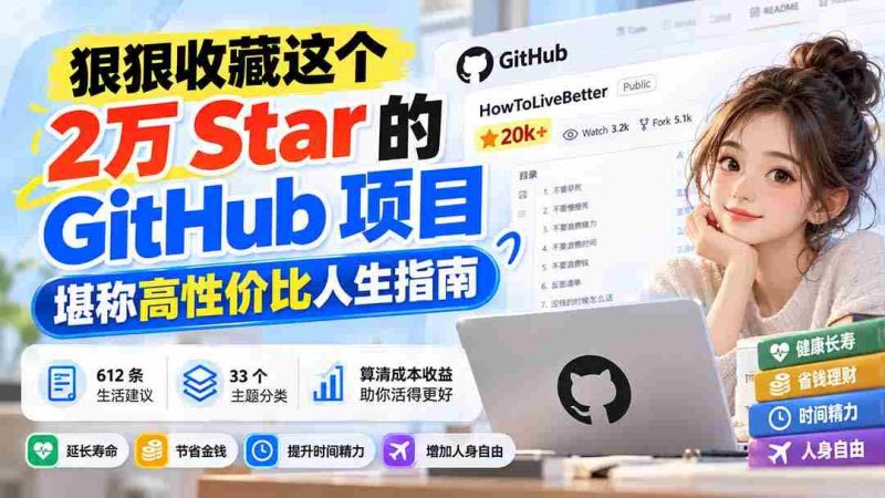 揭秘：这款拥有2万星标的GitHub项目，成为超值人生攻略宝典！-湘创网