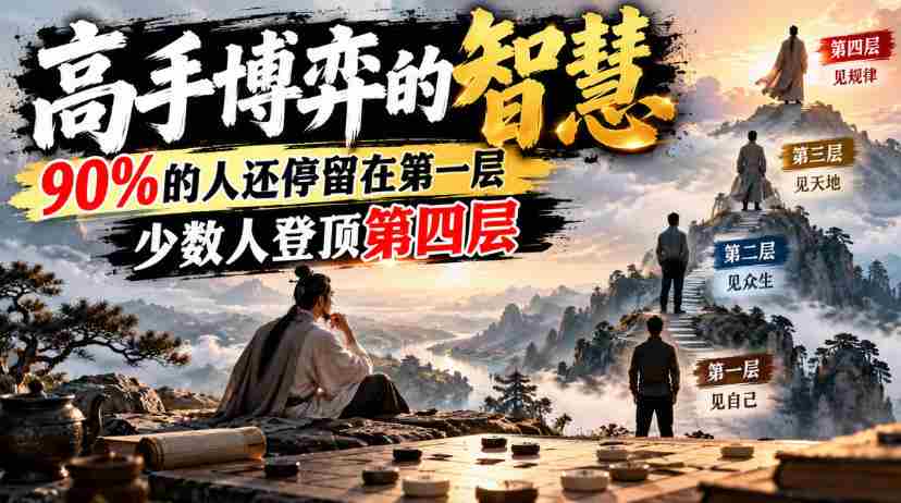 付费文章:高手博弈的智慧,90%的人还停留在第一层,少数人登顶第四层