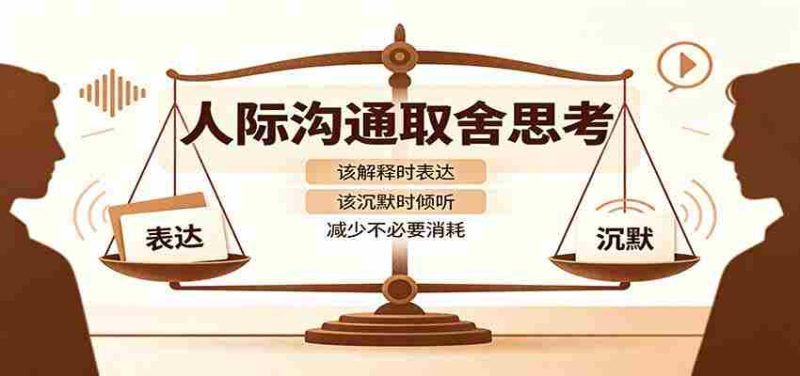 人际沟通取舍思考:分清解释与沉默边界,拿捏职场生活沟通分寸减少情绪内耗-湘创网