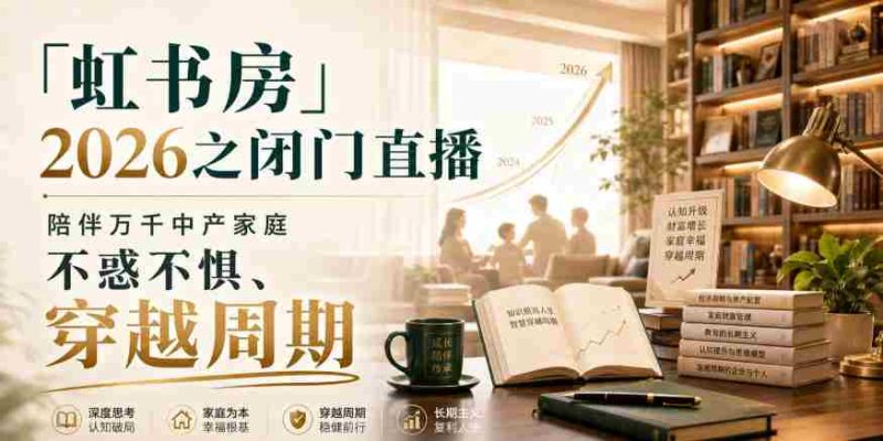 「虹书房」2026之闭门直播,陪伴万千中产家庭,不惑不惧、穿越周期-湘创网