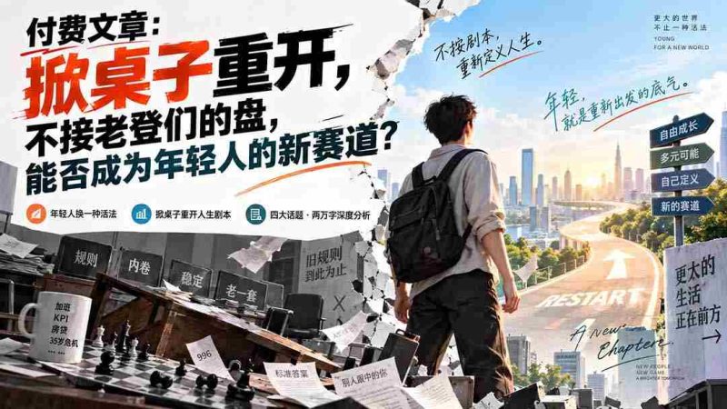 重燃青春激情,拒绝陈规束缚,年轻一代的新出路在何方?-湘创网