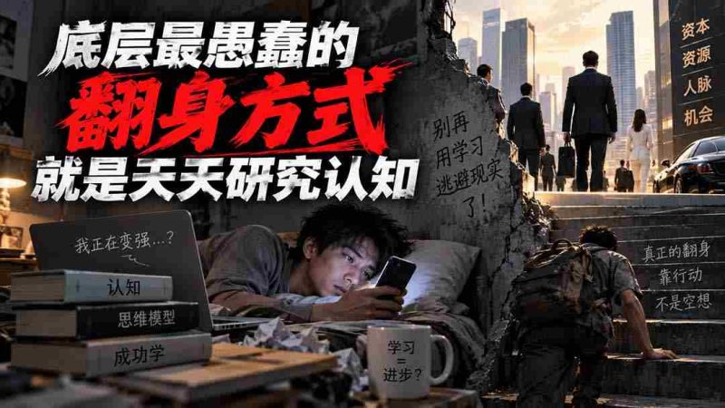 付费文章：底层最愚蠢的翻身方式就是天天研究认知-湘创网