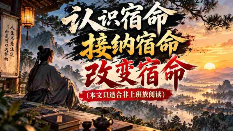 探寻宿命真谛:接纳与改变之道(专为非职场人士量身定制)-湘创网