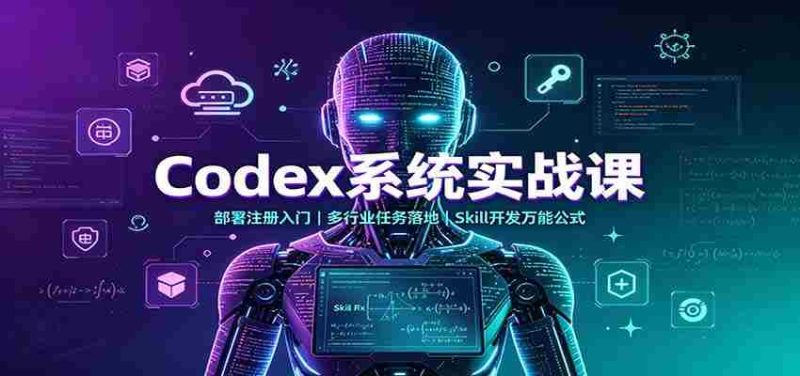 Codex系统实战课:部署注册入门,多行业任务落地,Skill开发万能公式-湘创网