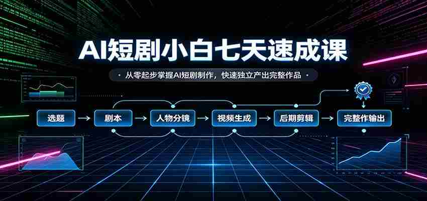七日AI短剧制作速成指南：新手快速入门，打造专属短剧作品-湘创网