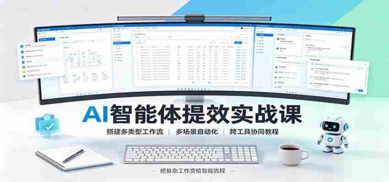 AI智能体提效实战课:搭建多类型工作流,多场景自动化,跨工具协同教程-湘创网