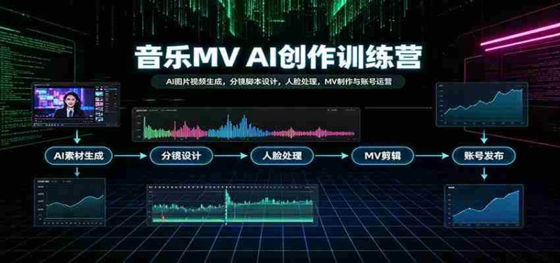 AI赋能音乐MV制作：从AI图像视频生成到账号运营全攻略-湘创网