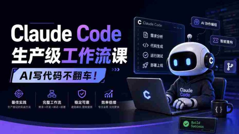 AI编程新篇章，Claude Code打造无故障工作流教程【独家中英双语呈现-湘创网