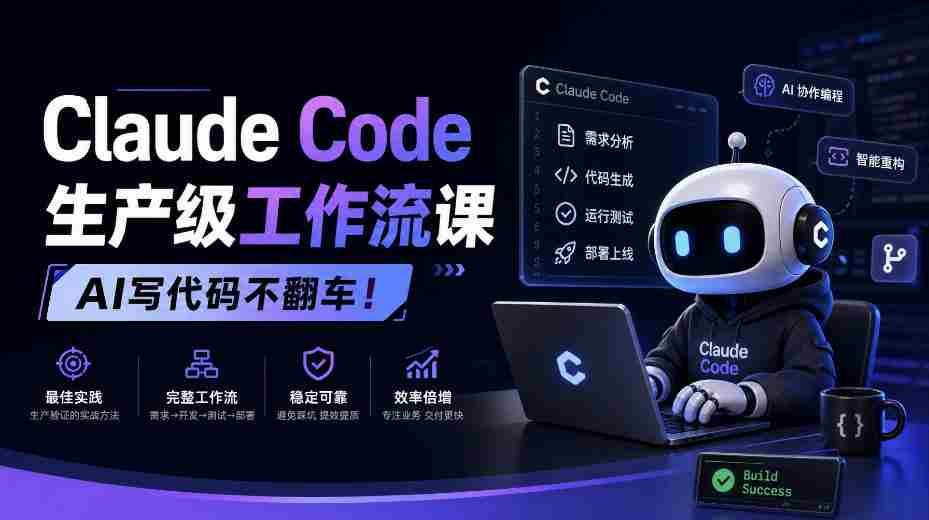 AI编程新篇章，Claude Code打造无故障工作流教程【独家中英双语呈现-湘创网
