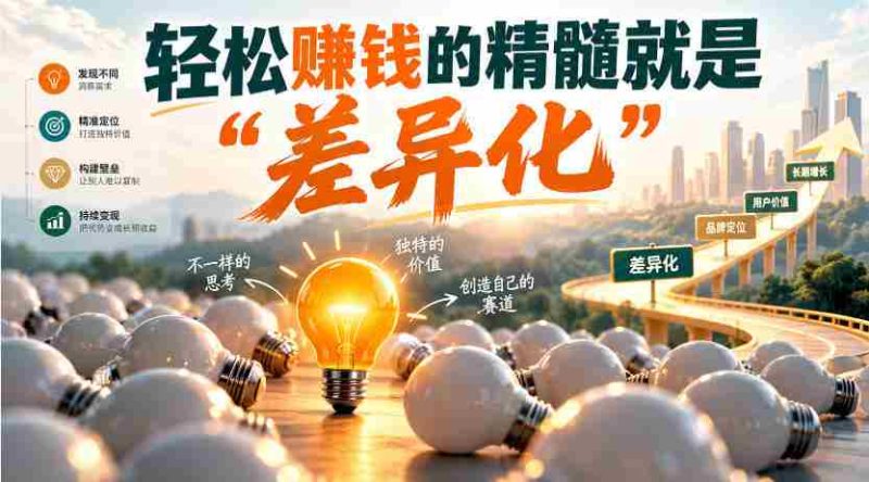 挖掘财富密码:盈利之道在于“独特定位-湘创网