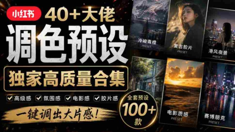 独家整理!40+网红摄影师调色秘籍大集合,婚礼、人像、风光摄影师精选预设,按名索引,速来收藏!-湘创网